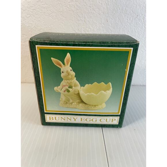 Jade Collection Ceramic( PAIR )of Bunnies Easter Spring Decor Figurines - Picture 4 of 12